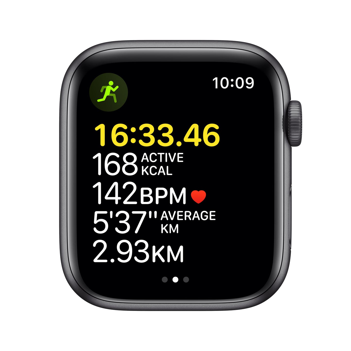 Apple Watch SE GPS, 44mm Space Grey Aluminium Case with Midnight Sport Band - Regular