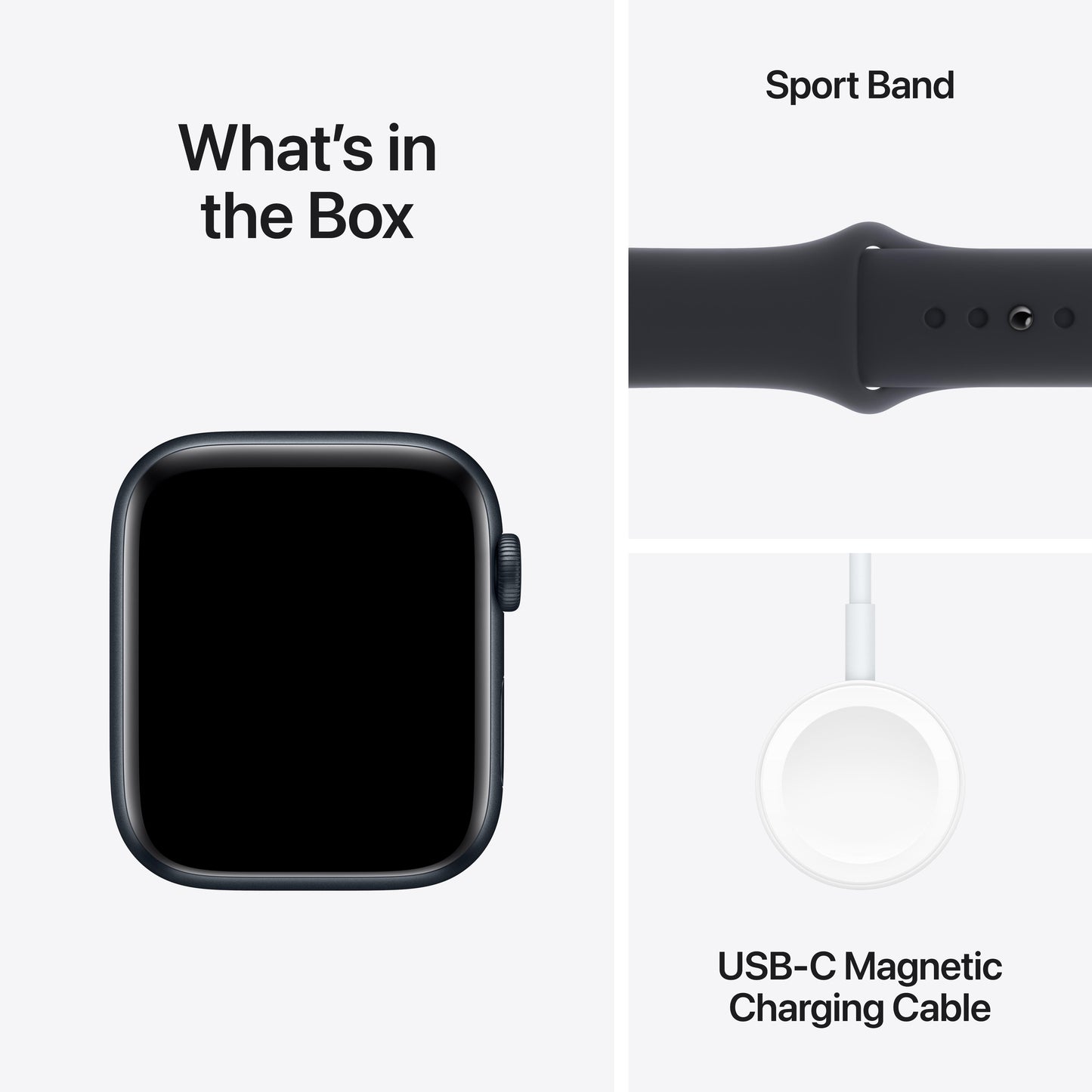 Apple Watch SE GPS + Cellular 44mm Midnight Aluminium Case with Midnight Sport Band - M/L