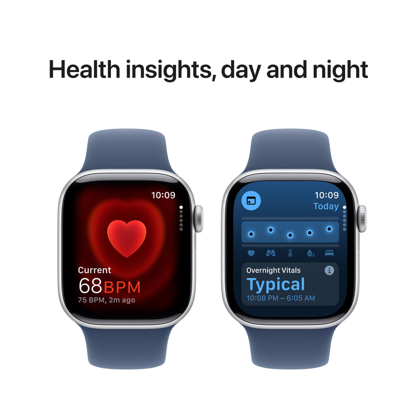 Apple Watch Series 10 GPS 42mm Silver Aluminium Case with Denim Sport Band - S/M Get best offers for Apple Watch Series 10 GPS 42mm Silver Aluminium Case with Denim Sport Band - S/M