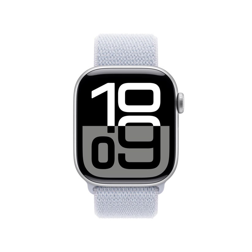 Apple Watch Series 10 GPS + Cellular 42mm Silver Aluminium Case with Blue Cloud Sport Loop Get best offers for Apple Watch Series 10 GPS + Cellular 42mm Silver Aluminium Case with Blue Cloud Sport Loop