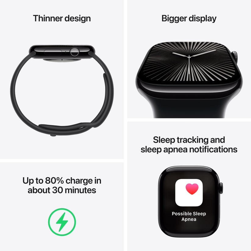 Apple Watch Series 10 GPS + Cellular 46mm Silver Aluminium Case with Denim Sport Band - S/M Get best offers for Apple Watch Series 10 GPS + Cellular 46mm Silver Aluminium Case with Denim Sport Band - S/M