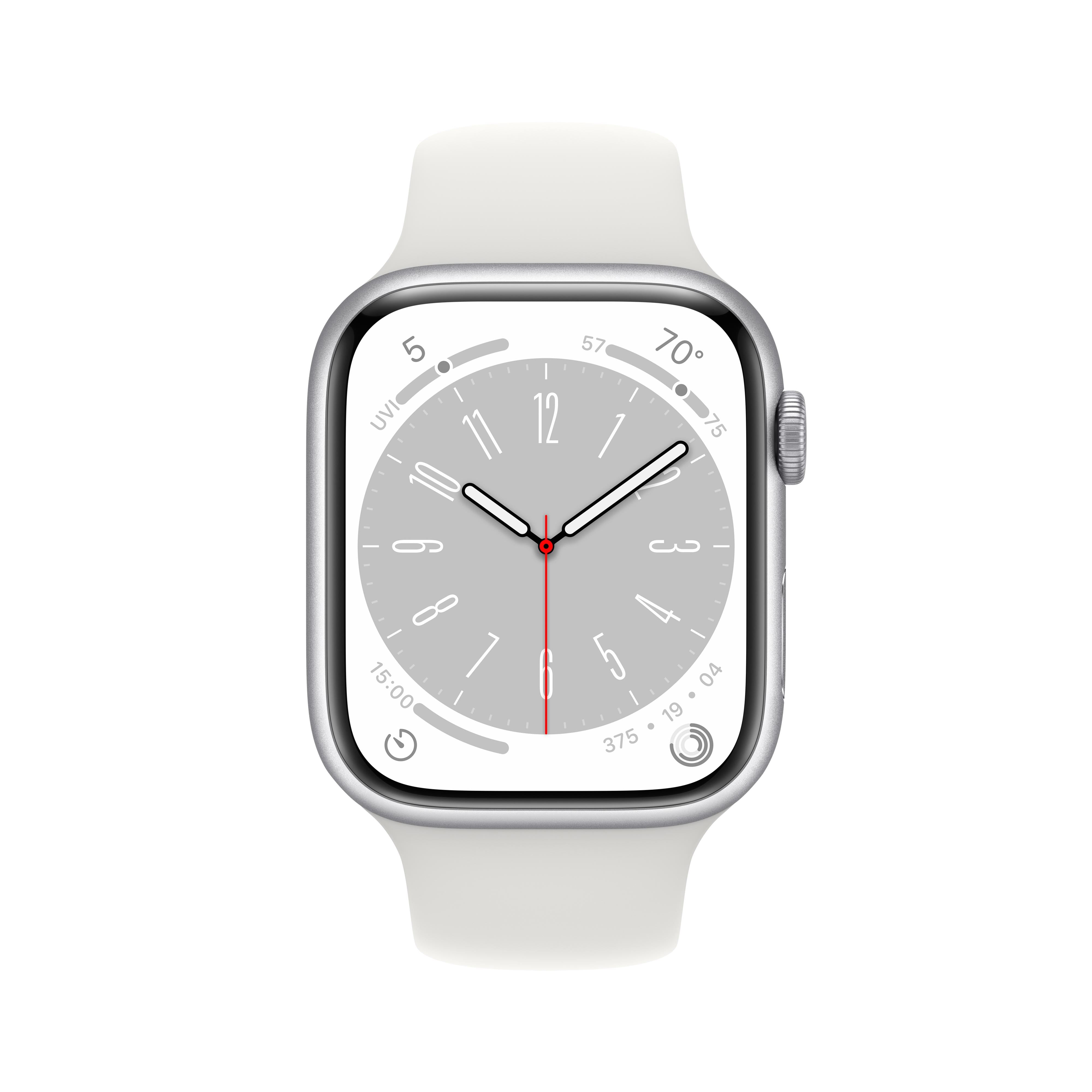 Buy Apple Watch series 8 | GPS + Cellular | 45mm Silver Aluminum Case With White Band - Regular | Get Exciting Offers - Imagine Store -08/02/2025 Buy Apple Watch series 8 | GPS + Cellular | 45mm Silver Aluminum Case With White Band - Regular | Get Exciting Offers - Imagine Store -08/02/2025