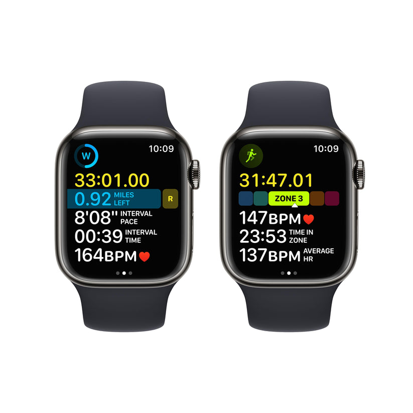 Graphite stainless steel 2025 case with sport band