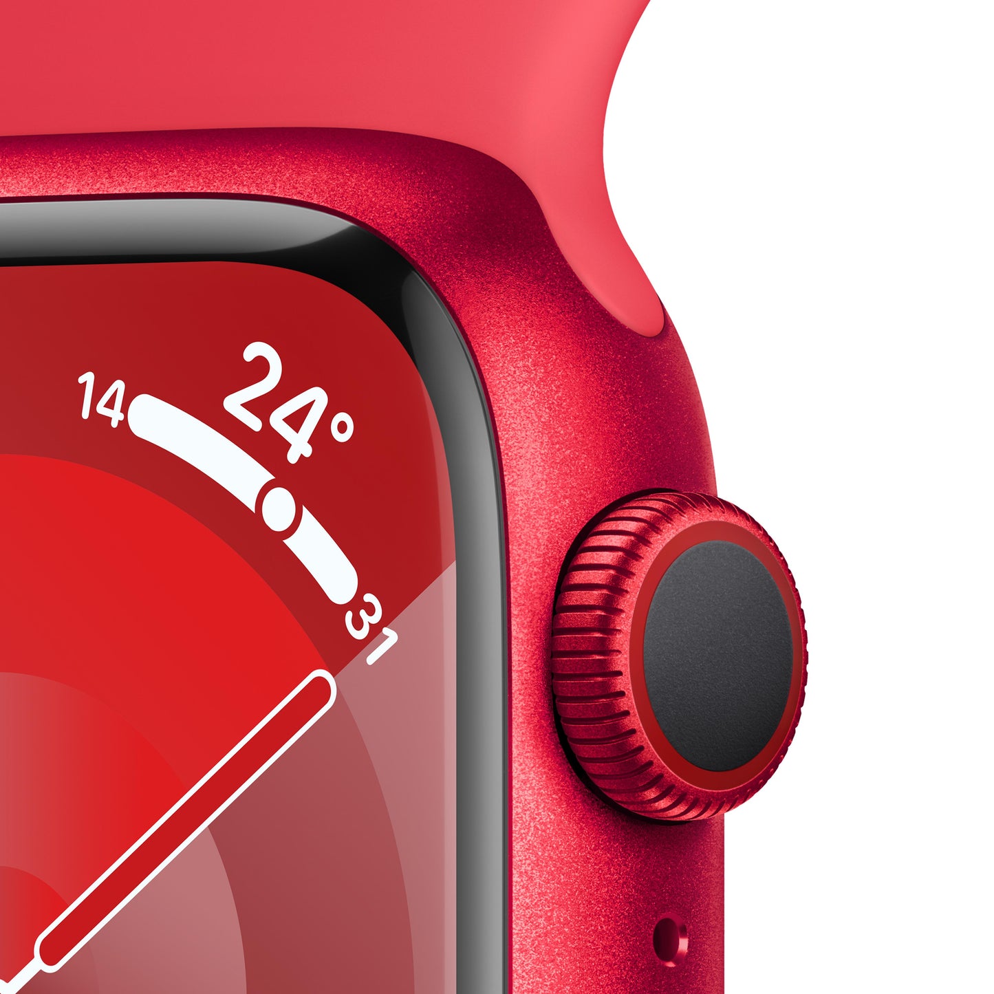 Apple Watch Series 9 GPS + Cellular 41mm (PRODUCT)RED Aluminium Case with (PRODUCT)RED Sport Band - M/L