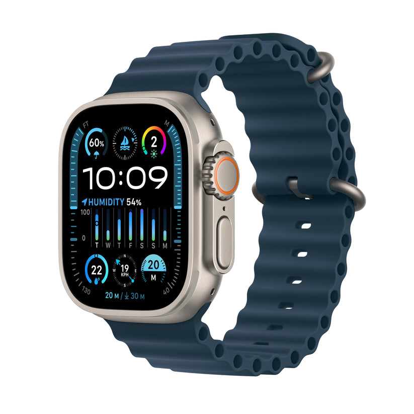 Apple Watch Ultra 2 GPS + Cellular 49mm Titanium Case with Blue Ocean Band Get best offers for Apple Watch Ultra 2 GPS + Cellular 49mm Titanium Case with Blue Ocean Band