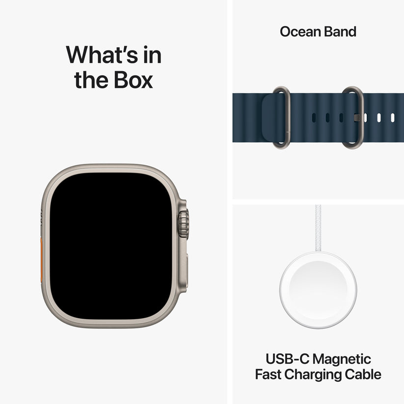 Apple Watch Ultra 2 GPS + Cellular 49mm Titanium Case with Blue Ocean Band Get best offers for Apple Watch Ultra 2 GPS + Cellular 49mm Titanium Case with Blue Ocean Band