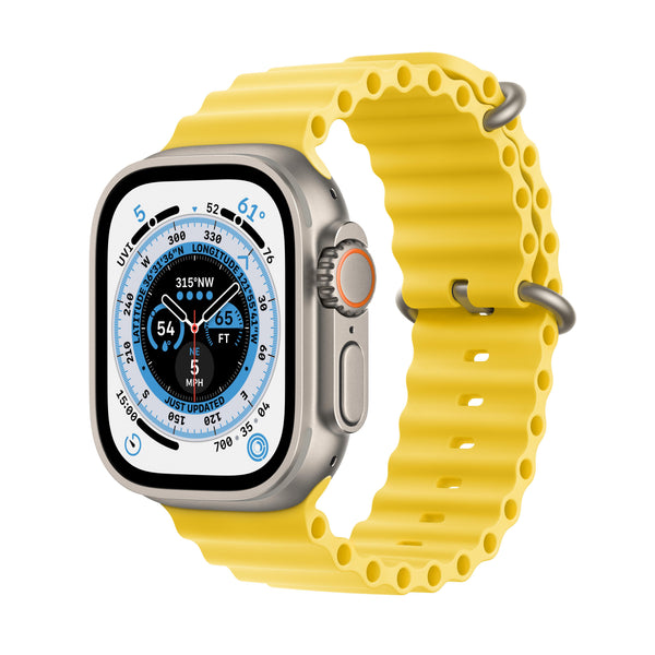 Apple Watch Ultra GPS + Cellular, 49mm Titanium Case with Yellow 