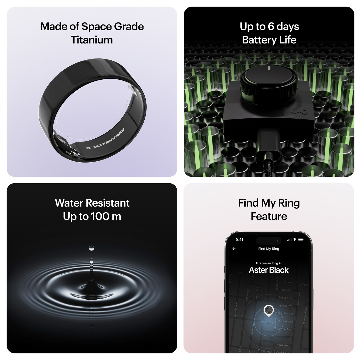 ULTRAHUMAN Ring AIR – Smart Fitness, Sleep & Activity Tracker for Men/Women (Aster Black) 8