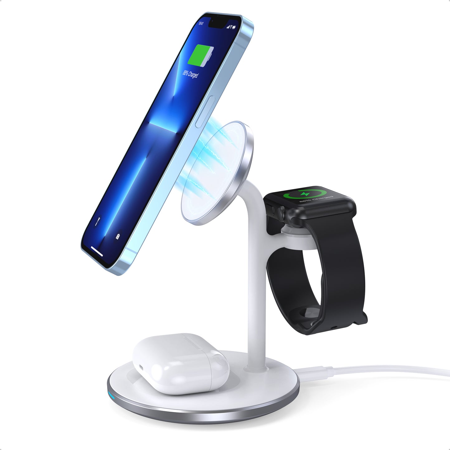 PULSE 3 IN 1 Magsafe charger - White