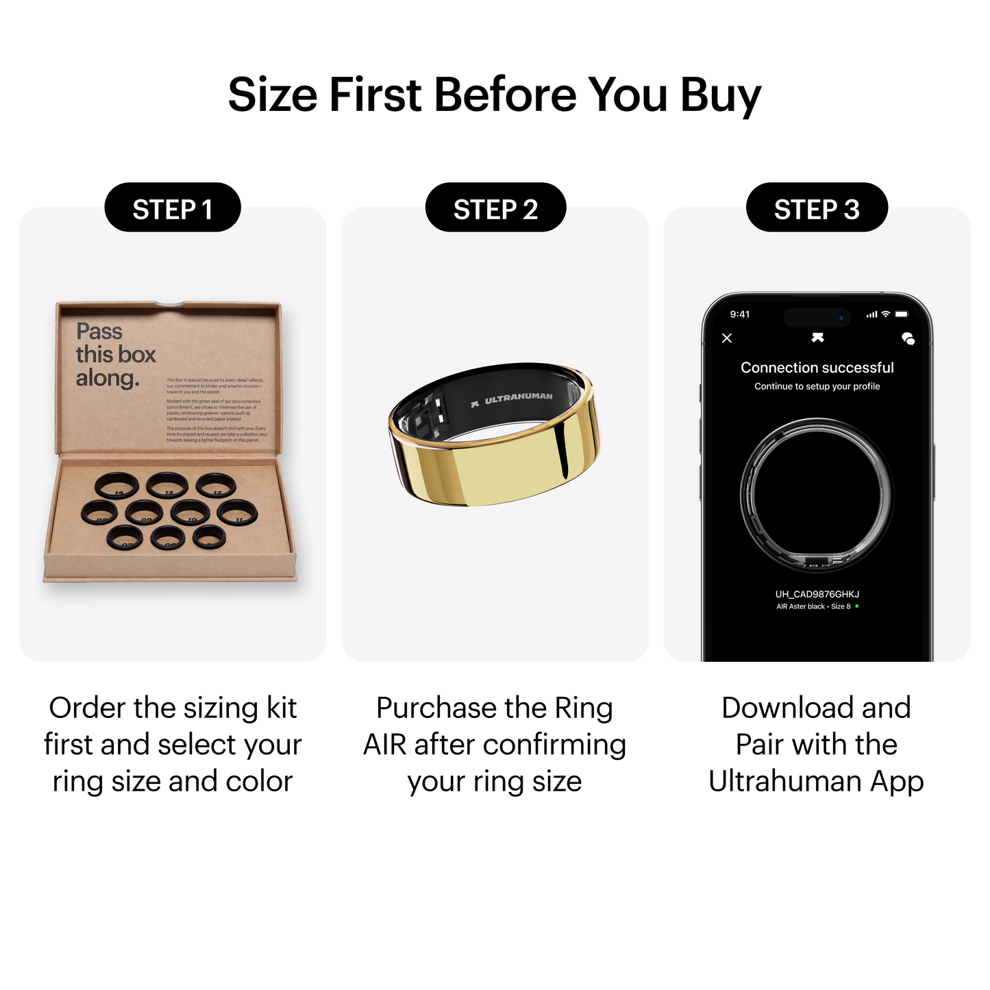 ULTRAHUMAN Ring AIR – Smart Fitness, Sleep & Activity Tracker for Men/Women (Bionic Gold) 7