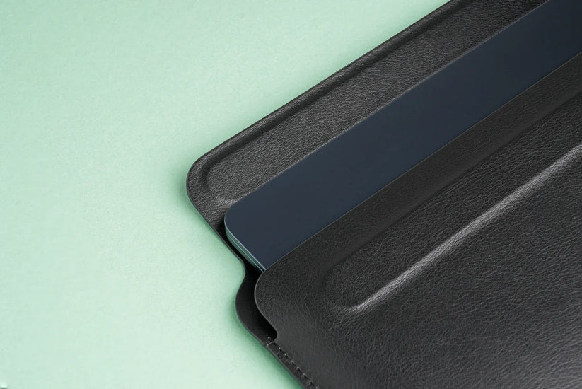 TEKNE Vegan Leather Cover for Macbook-13" and iPad-Black Get best offers for TEKNE Vegan Leather Cover for Macbook-13" and iPad-Black