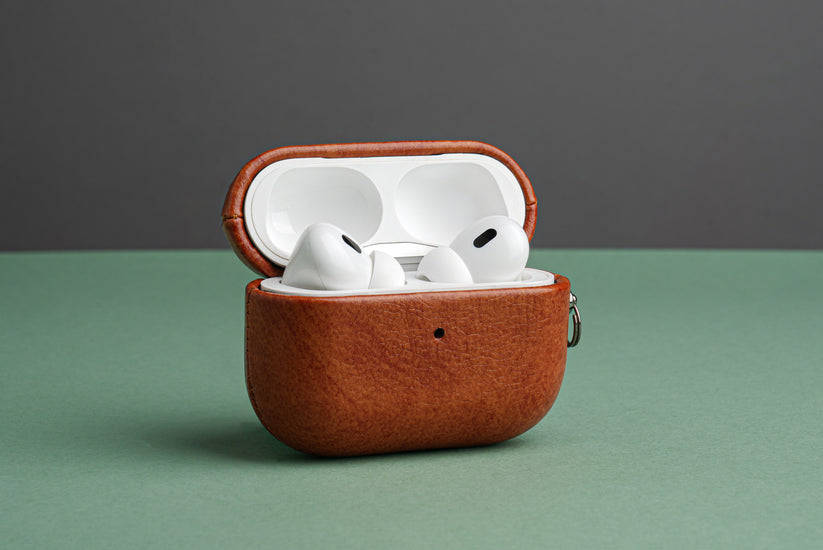 Tekne Vegan Leather case for Airpods-Tan brown Get best offers for Tekne Vegan Leather case for Airpods-Tan brown