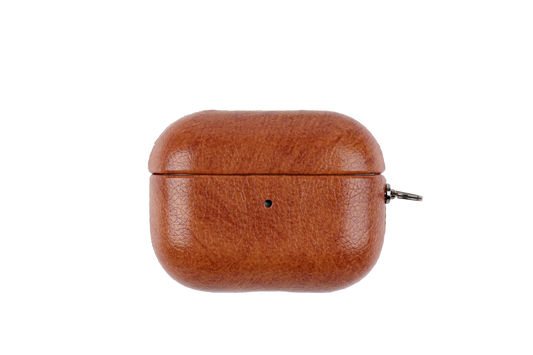 Tekne Vegan Leather case for Airpods-Tan brown