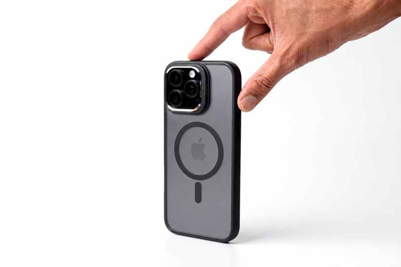 Tekne CRYSTAL Case with Metal Camera Stand for iPhone 16 Pro Max-Black Get best offers for Tekne CRYSTAL Case with Metal Camera Stand for iPhone 16 Pro Max-Black