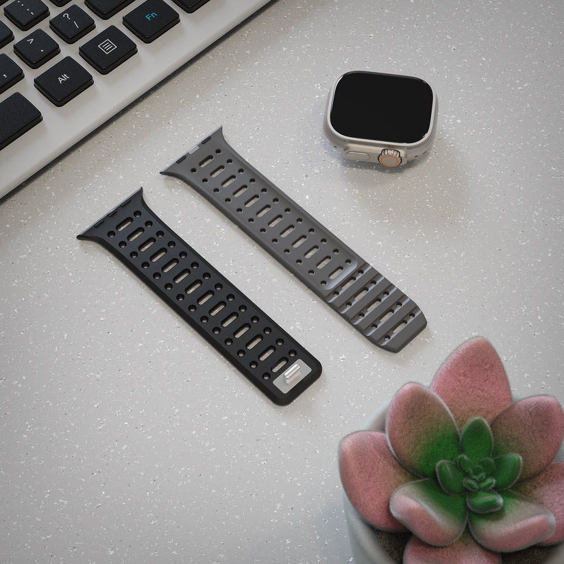 TEKNE Combat Dual-Tone Silicone Band | Waterproof, Flexible Strap  Get best offers for TEKNE Combat Dual-Tone Silicone Band | Waterproof, Flexible Strap 