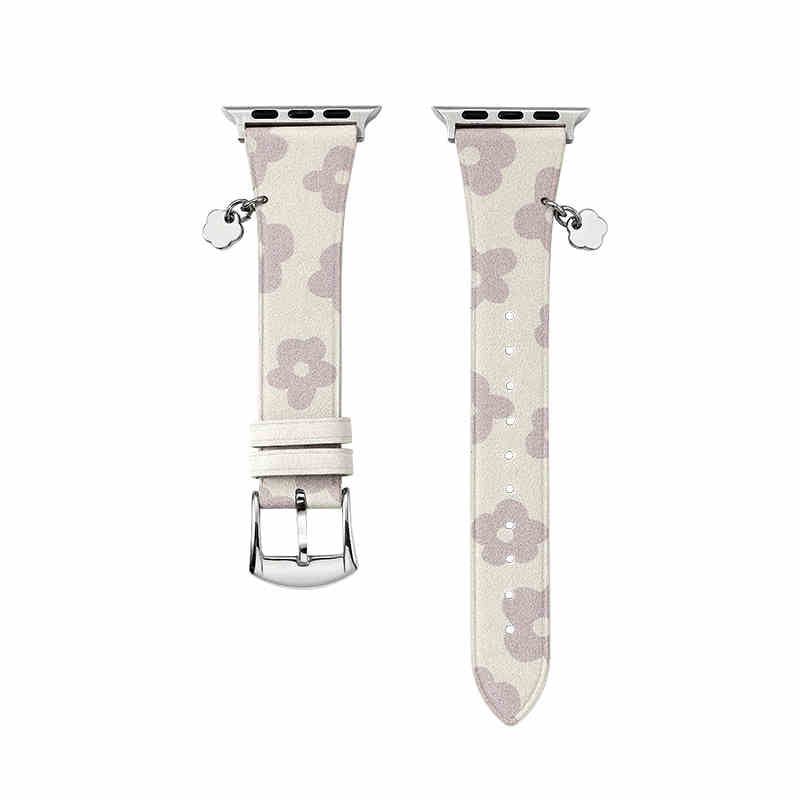 TEKNE FLORO Leather Band | Printed Genuine Leather, Durable, Stylish Strap 