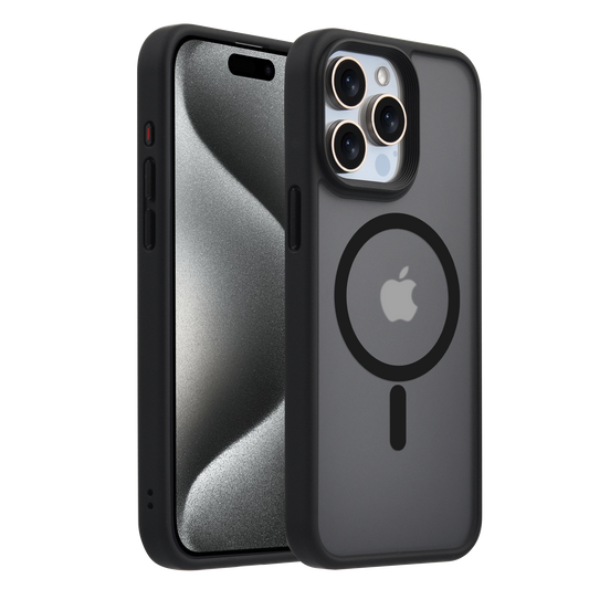 Pulse FROSTED Case for iPhone 15 Pro Max-Black