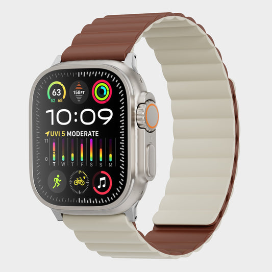 TEKNE Reversible Classic Silicone Magnetic Band | Dual-Sided, Magnetic, Waterproof Strap 