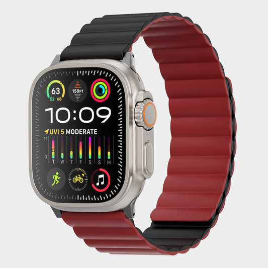 TEKNE Reversible Classic Silicone Magnetic Band | Dual-Sided, Magnetic, Waterproof Strap 