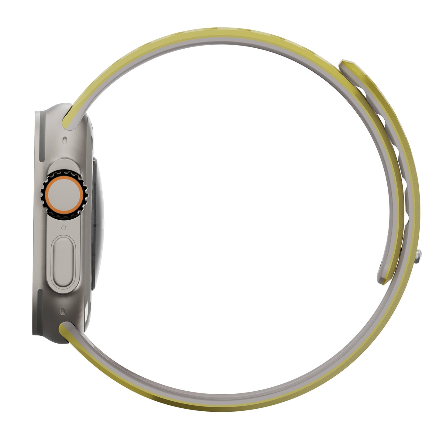 TEKNE Combat Silicone Band -Yellow-Grey