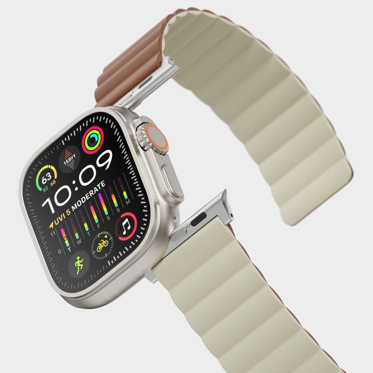 TEKNE Reversible Classic Silicone Magnetic Band | Dual-Sided, Magnetic, Waterproof Strap 