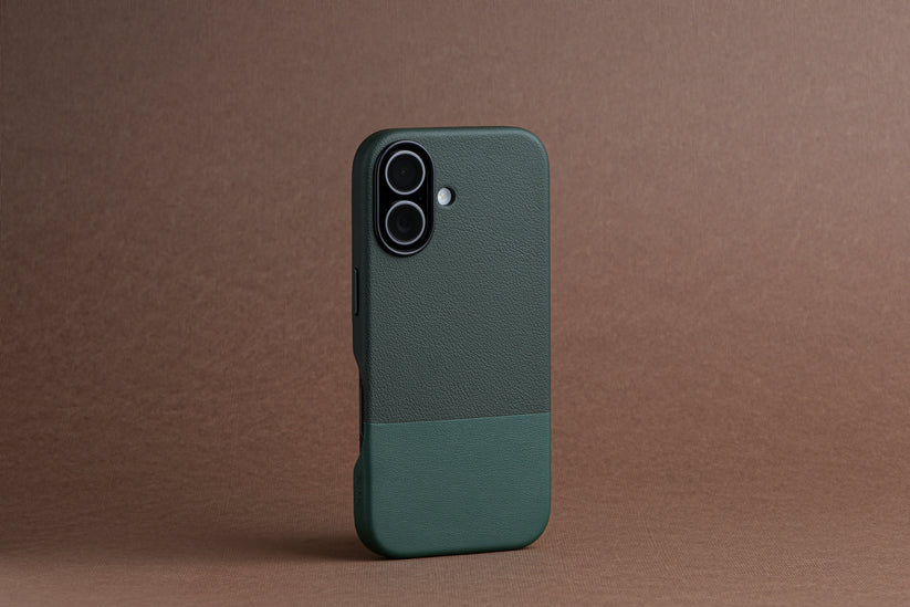 TEKNE DualTone Vegan Leather Case for iPhone 17-Green Get best offers for TEKNE DualTone Vegan Leather Case for iPhone 17-Green