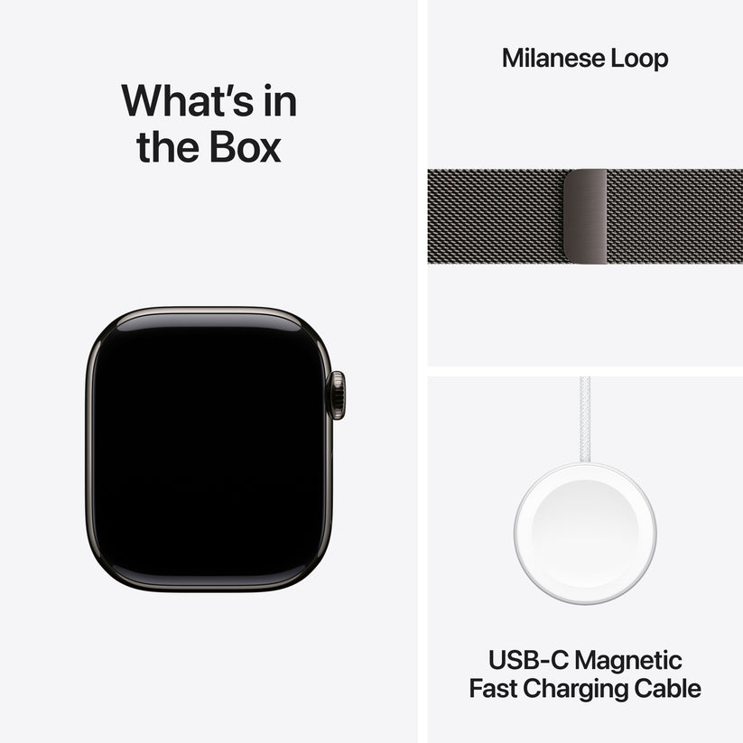 Apple Watch Series 11 GPS + Cellular 42mm Slate Titanium Case with Slate Milanese Loop Get best offers for Apple Watch Series 11 GPS + Cellular 42mm Slate Titanium Case with Slate Milanese Loop