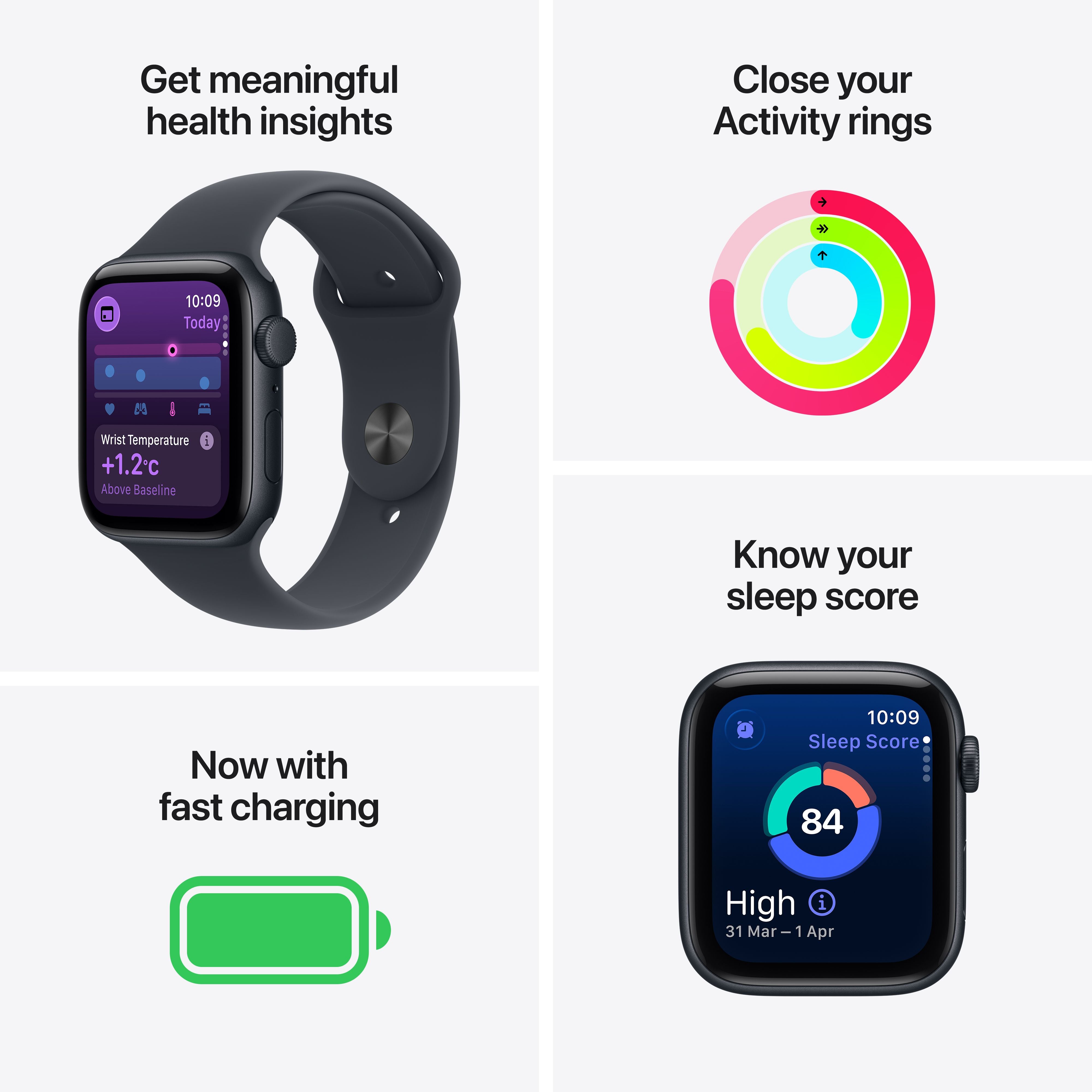 Buy Apple Watch SE GPS | 40mm Sport Band Black – Imagine Store -04