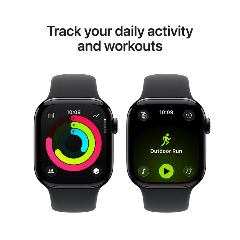 Apple Watch Series 11 GPS 42mm Jet Black Aluminium Case with Black Sport Band - M/L Get best offers for Apple Watch Series 11 GPS 42mm Jet Black Aluminium Case with Black Sport Band - M/L