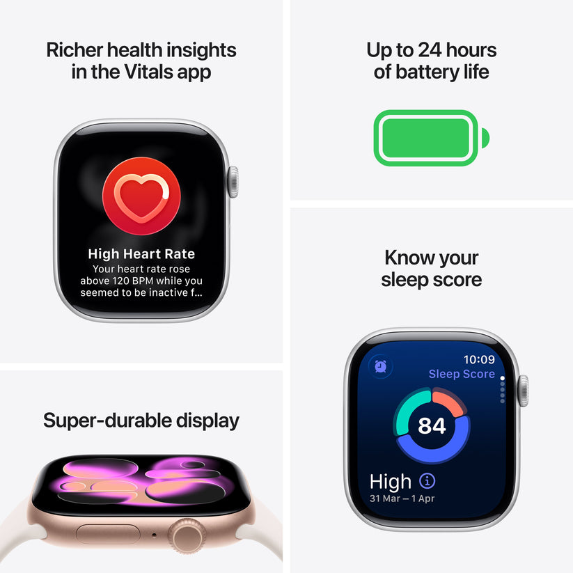 Apple Watch Series 11 GPS 42mm Space Grey Aluminium Case with Black Sport Band - M/L Get best offers for Apple Watch Series 11 GPS 42mm Space Grey Aluminium Case with Black Sport Band - M/L
