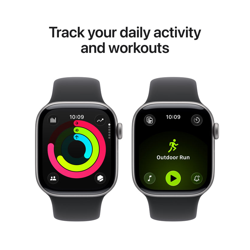 Apple Watch Series 11 GPS + Cellular 42mm Space Grey Aluminium Case with Black Sport Band - M/L Get best offers for Apple Watch Series 11 GPS + Cellular 42mm Space Grey Aluminium Case with Black Sport Band - M/L