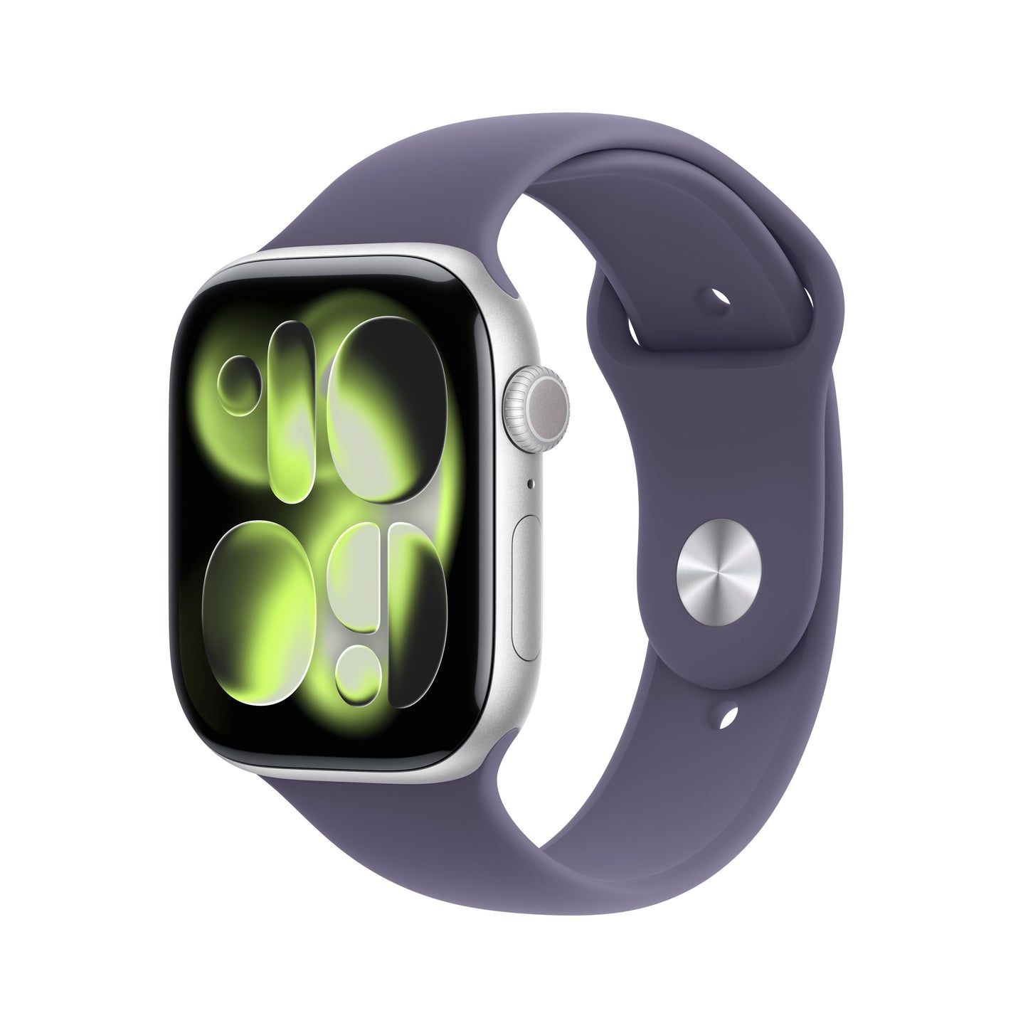 Apple Watch Series 11 GPS 46mm Silver Aluminium Case with Purple
