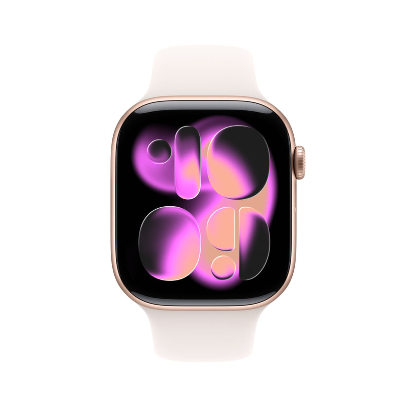 Apple Watch Series 11 GPS + Cellular 46mm Rose Gold Aluminium Case with Light Blush Sport Band - M/L Get best offers for Apple Watch Series 11 GPS + Cellular 46mm Rose Gold Aluminium Case with Light Blush Sport Band - M/L
