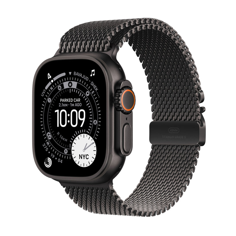 Apple Watch Ultra 3 GPS + Cellular 49mm Black Titanium Case with Black Titanium Milanese Loop - Small Get best offers for Apple Watch Ultra 3 GPS + Cellular 49mm Black Titanium Case with Black Titanium Milanese Loop - Small