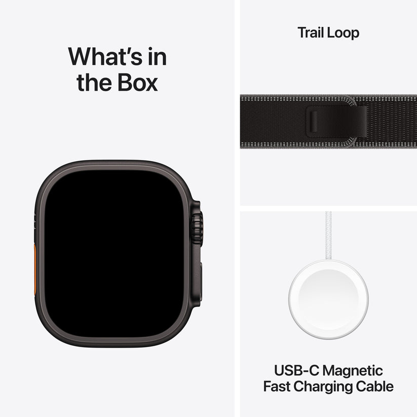 Apple Watch Ultra 3 GPS + Cellular 49mm Black Titanium Case with Black/Charcoal Trail Loop - M/L Get best offers for Apple Watch Ultra 3 GPS + Cellular 49mm Black Titanium Case with Black/Charcoal Trail Loop - M/L