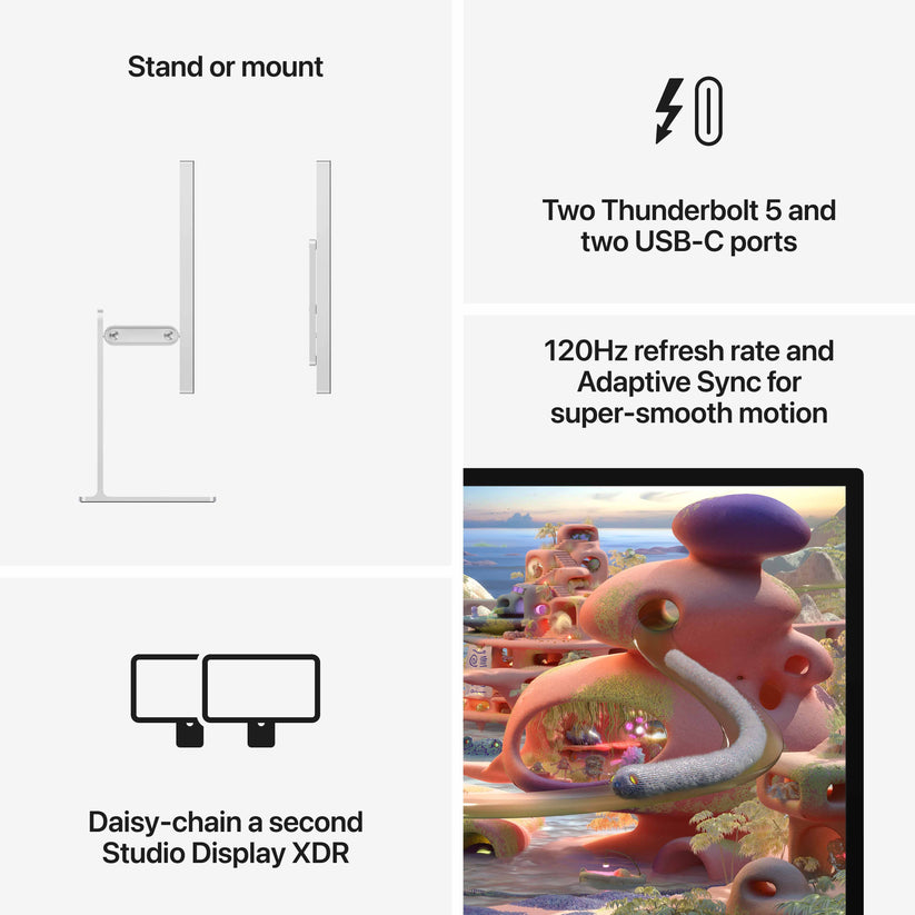 Studio Display XDR - Standard glass - Tilt- and height-adjustable stand Get best offers for Studio Display XDR - Standard glass - Tilt- and height-adjustable stand