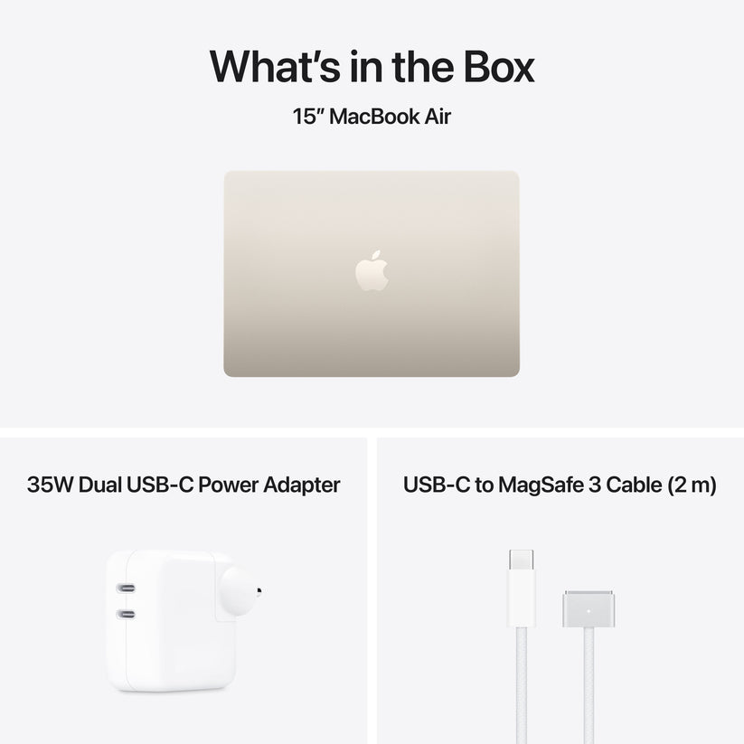 15-inch MacBook Air: Apple M5 chip with 10-core CPU and 10-core GPU, 512GB SSD - Starlight Get best offers for 15-inch MacBook Air: Apple M5 chip with 10-core CPU and 10-core GPU, 512GB SSD - Starlight