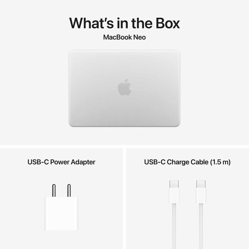 13-inch MacBook Neo: Apple A18 Pro chip with 6‑core CPU and 5‑core GPU, Magic Keyboard, 256GB SSD - Silver Get best offers for 13-inch MacBook Neo: Apple A18 Pro chip with 6‑core CPU and 5‑core GPU, Magic Keyboard, 256GB SSD - Silver
