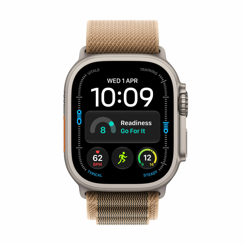 Apple Watch Ultra 4 GPS + Cellular 49mm Natural Titanium Case with Desert Alpine Loop - L Get best offers for Apple Watch Ultra 4 GPS + Cellular 49mm Natural Titanium Case with Desert Alpine Loop - L