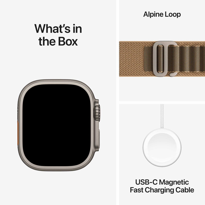 Apple Watch Ultra 4 GPS + Cellular 49mm Natural Titanium Case with Desert Alpine Loop - L Get best offers for Apple Watch Ultra 4 GPS + Cellular 49mm Natural Titanium Case with Desert Alpine Loop - L
