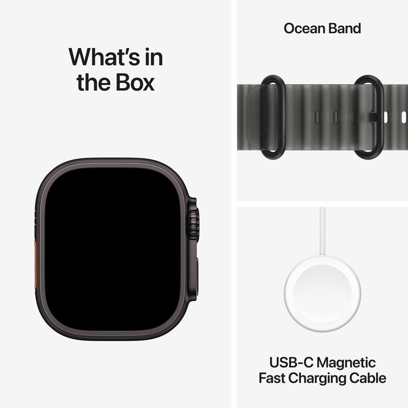 Apple Watch Ultra 4 GPS + Cellular 49mm Black Titanium Case with Translucent Black Ocean Band Get best offers for Apple Watch Ultra 4 GPS + Cellular 49mm Black Titanium Case with Translucent Black Ocean Band
