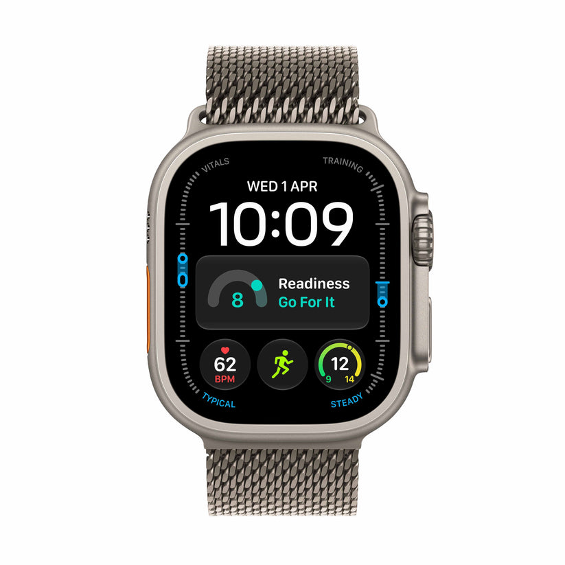 Apple Watch Ultra 4 GPS + Cellular 49mm Natural Titanium Case with Natural Titanium Milanese Loop - L Get best offers for Apple Watch Ultra 4 GPS + Cellular 49mm Natural Titanium Case with Natural Titanium Milanese Loop - L