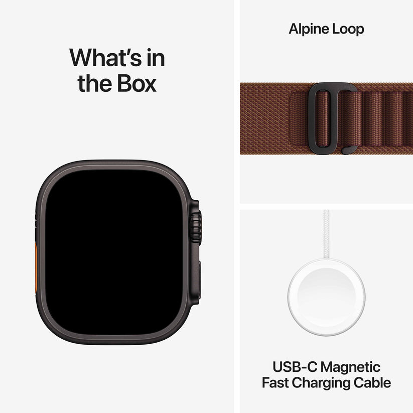 Apple Watch Ultra 4 GPS + Cellular 49mm Black Titanium Case with Burgundy Alpine Loop - S Get best offers for Apple Watch Ultra 4 GPS + Cellular 49mm Black Titanium Case with Burgundy Alpine Loop - S
