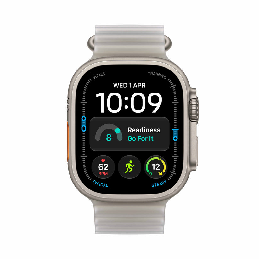 Apple Watch Ultra 4 GPS + Cellular 49mm Natural Titanium Case with Translucent Grey Ocean Band Get best offers for Apple Watch Ultra 4 GPS + Cellular 49mm Natural Titanium Case with Translucent Grey Ocean Band