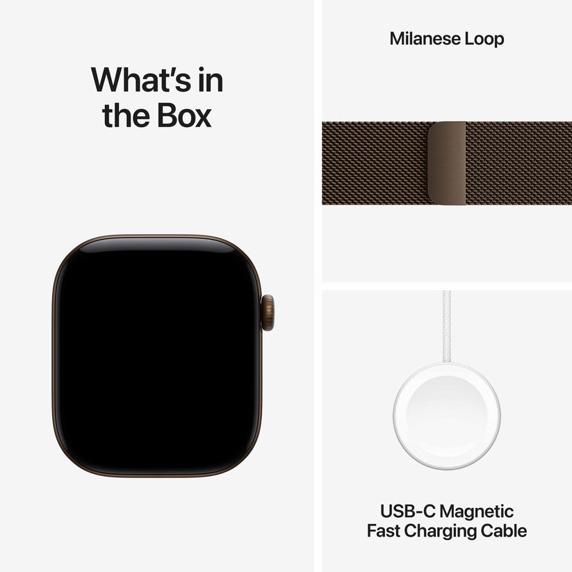 Apple Watch Series 12 GPS 46mm Dark Bronze Aluminium Case with Dark Bronze Milanese Loop - M/L Get best offers for Apple Watch Series 12 GPS 46mm Dark Bronze Aluminium Case with Dark Bronze Milanese Loop - M/L