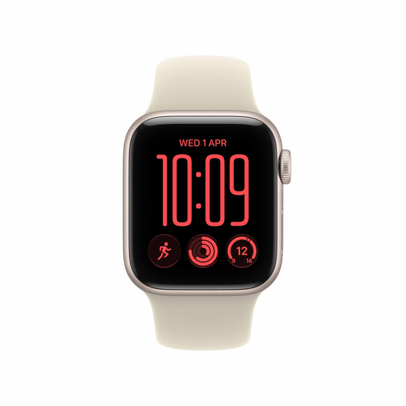 Apple Watch SE 3 GPS + Cellular 40mm Starlight Aluminium Case with Sand Sport Band - M/L Get best offers for Apple Watch SE 3 GPS + Cellular 40mm Starlight Aluminium Case with Sand Sport Band - M/L