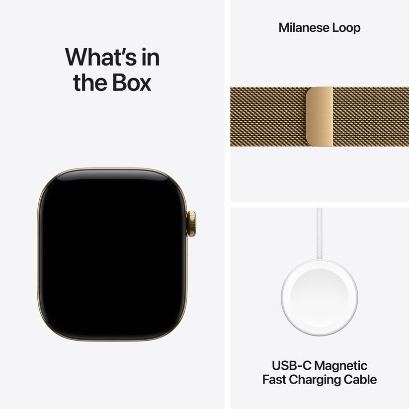 Apple Watch Series 12 GPS + Cellular 46mm Radiant Gold Titanium Case with Radiant Gold Milanese Loop - M/L Get best offers for Apple Watch Series 12 GPS + Cellular 46mm Radiant Gold Titanium Case with Radiant Gold Milanese Loop - M/L