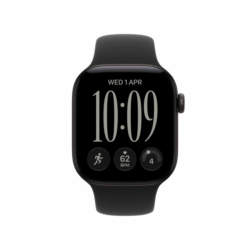 Apple Watch Series 12 GPS + Cellular 42mm Black Aluminium Case with Black Sport Band - M/L Get best offers for Apple Watch Series 12 GPS + Cellular 42mm Black Aluminium Case with Black Sport Band - M/L