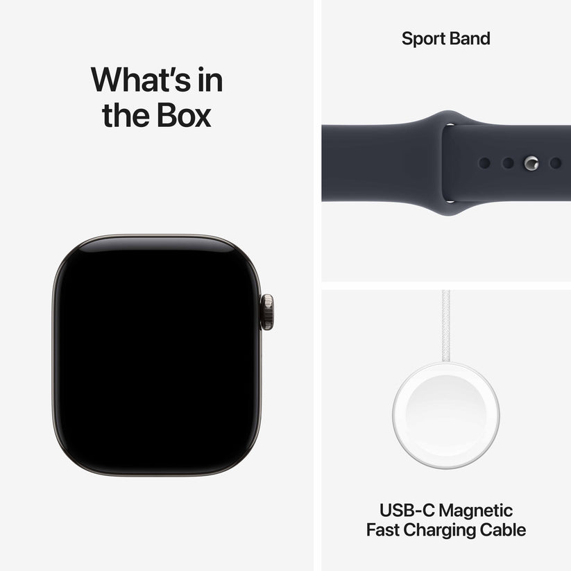 Apple Watch Series 12 GPS + Cellular 46mm Natural Titanium Case with Navy Blue Sport Band - S/M Get best offers for Apple Watch Series 12 GPS + Cellular 46mm Natural Titanium Case with Navy Blue Sport Band - S/M