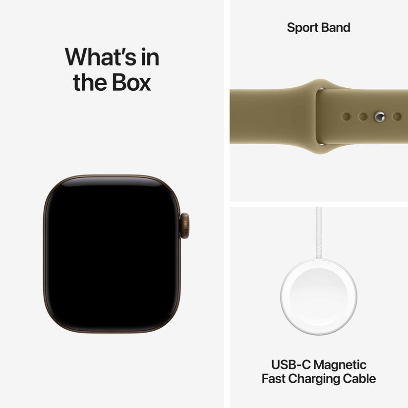 Apple Watch Series 12 GPS 42mm Dark Bronze Aluminium Case with Olive Sport Band - M/L Get best offers for Apple Watch Series 12 GPS 42mm Dark Bronze Aluminium Case with Olive Sport Band - M/L